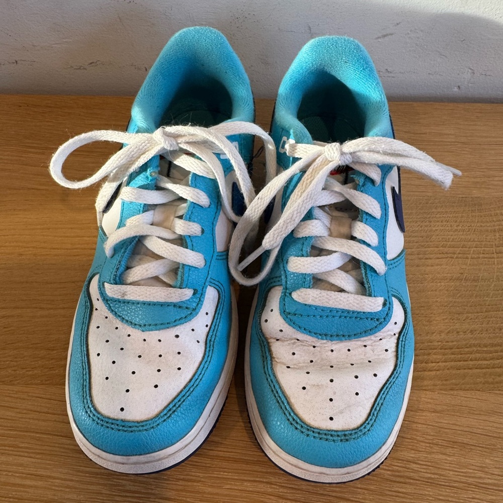 Nike Kids Blue and White Sneakers